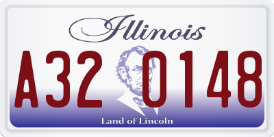 IL license plate A320148