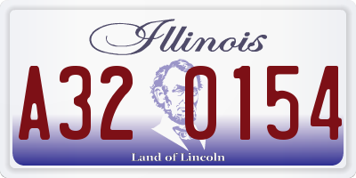 IL license plate A320154