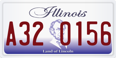 IL license plate A320156