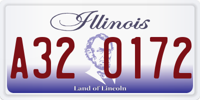 IL license plate A320172
