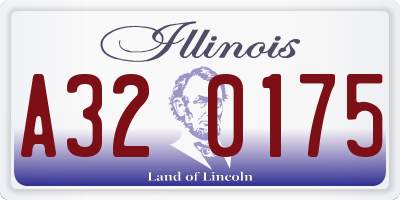 IL license plate A320175