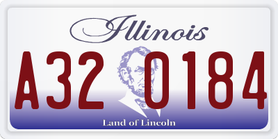 IL license plate A320184