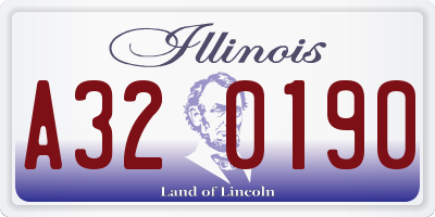 IL license plate A320190