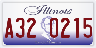 IL license plate A320215