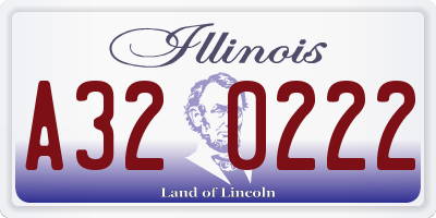 IL license plate A320222