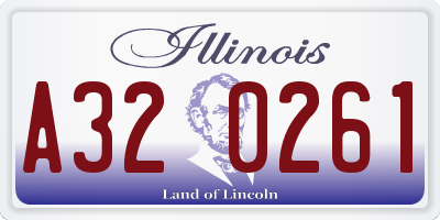 IL license plate A320261