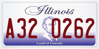 IL license plate A320262