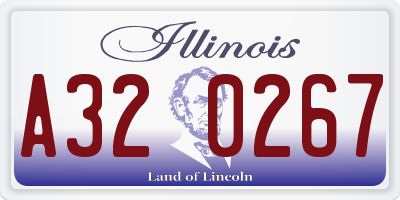 IL license plate A320267