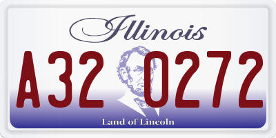 IL license plate A320272