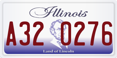 IL license plate A320276