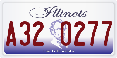 IL license plate A320277