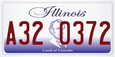 IL license plate A320372