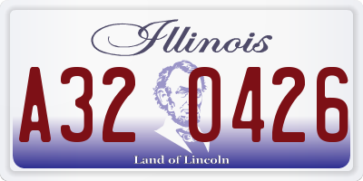 IL license plate A320426