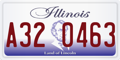 IL license plate A320463