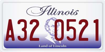 IL license plate A320521