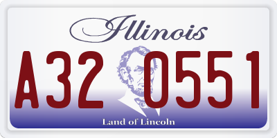 IL license plate A320551
