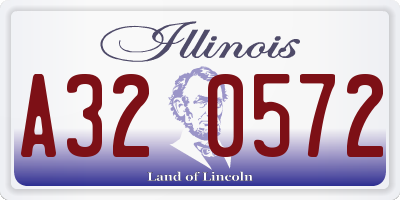 IL license plate A320572
