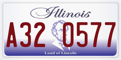 IL license plate A320577