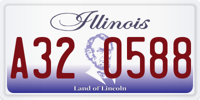 IL license plate A320588