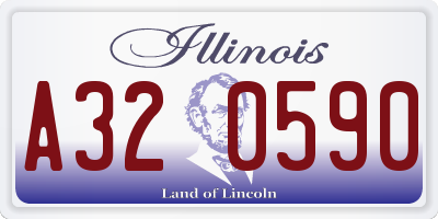 IL license plate A320590