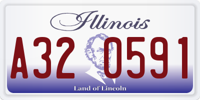 IL license plate A320591