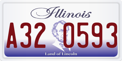 IL license plate A320593