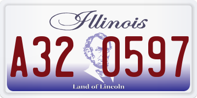 IL license plate A320597