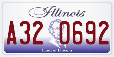 IL license plate A320692