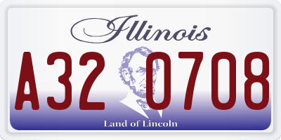IL license plate A320708