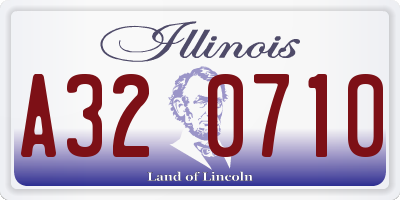 IL license plate A320710