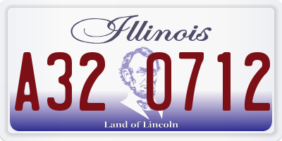 IL license plate A320712