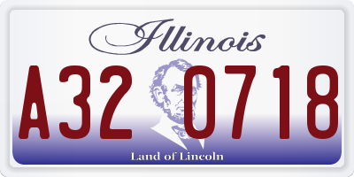 IL license plate A320718