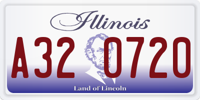 IL license plate A320720