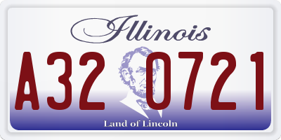 IL license plate A320721