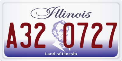 IL license plate A320727