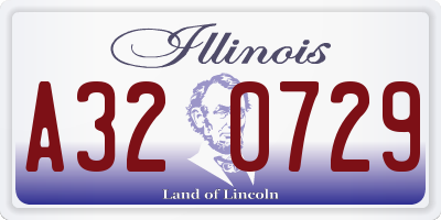 IL license plate A320729