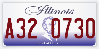 IL license plate A320730