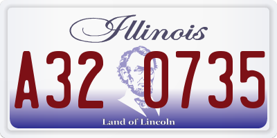 IL license plate A320735
