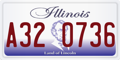 IL license plate A320736