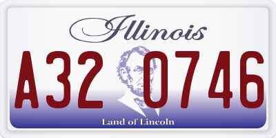 IL license plate A320746