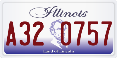 IL license plate A320757