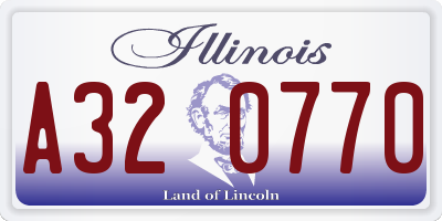 IL license plate A320770
