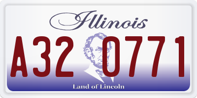 IL license plate A320771