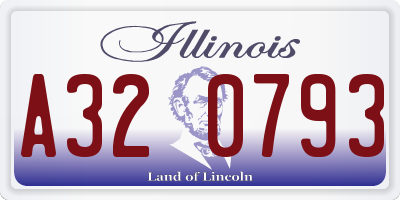 IL license plate A320793