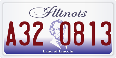 IL license plate A320813