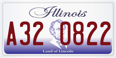 IL license plate A320822