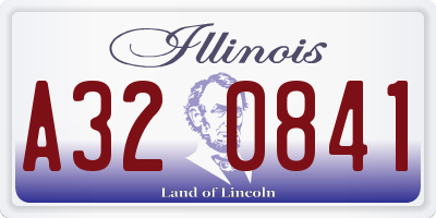 IL license plate A320841