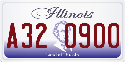 IL license plate A320900