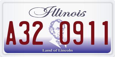 IL license plate A320911