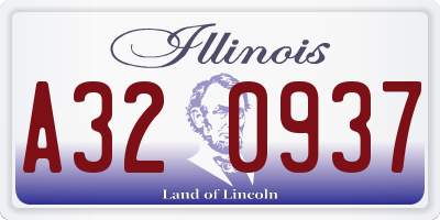 IL license plate A320937